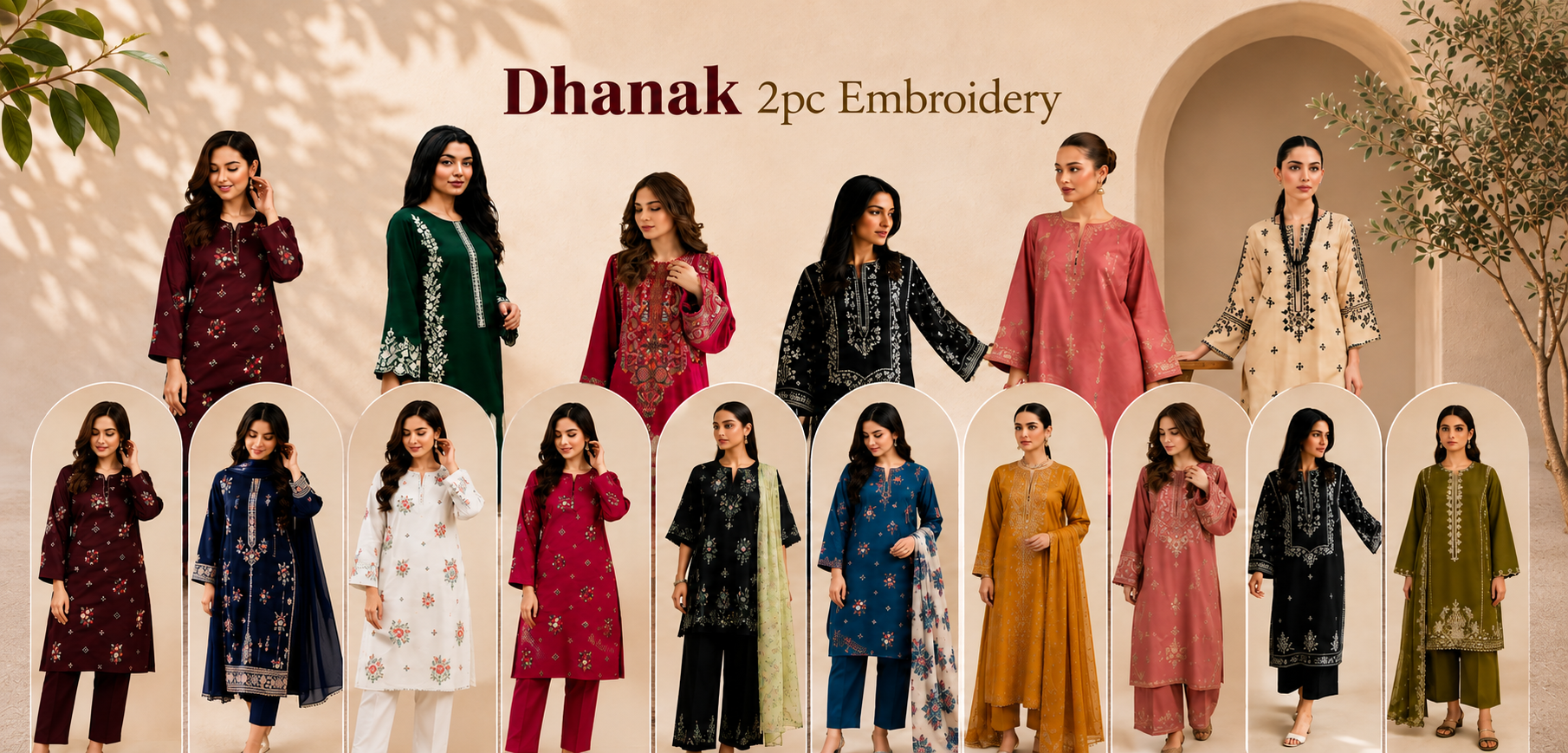 Hero Dhanak 2pc embroidery